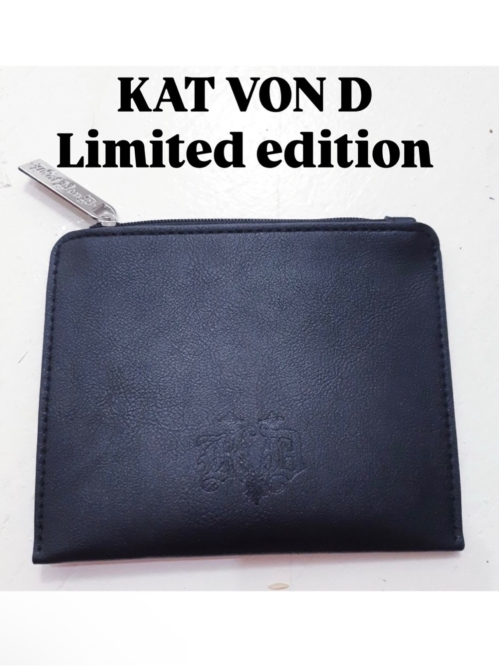 NEW KVD Discontinued Kat Von D Embossed Vegan Leather Coin Purse